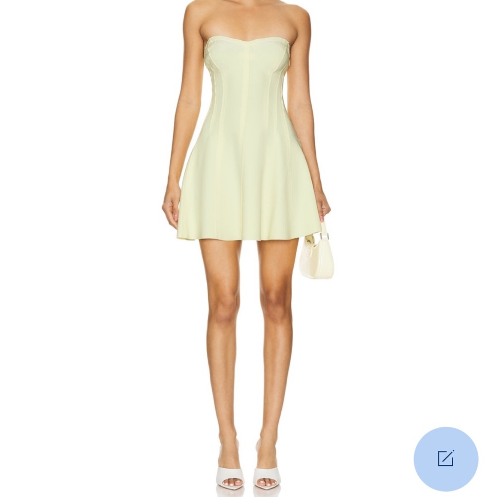 Norma Kamali Light Green Mini Dress